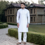Timeless Signature - Pure White Panjabi - Image 2