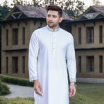 Timeless Signature - Pure White Panjabi - Image 3