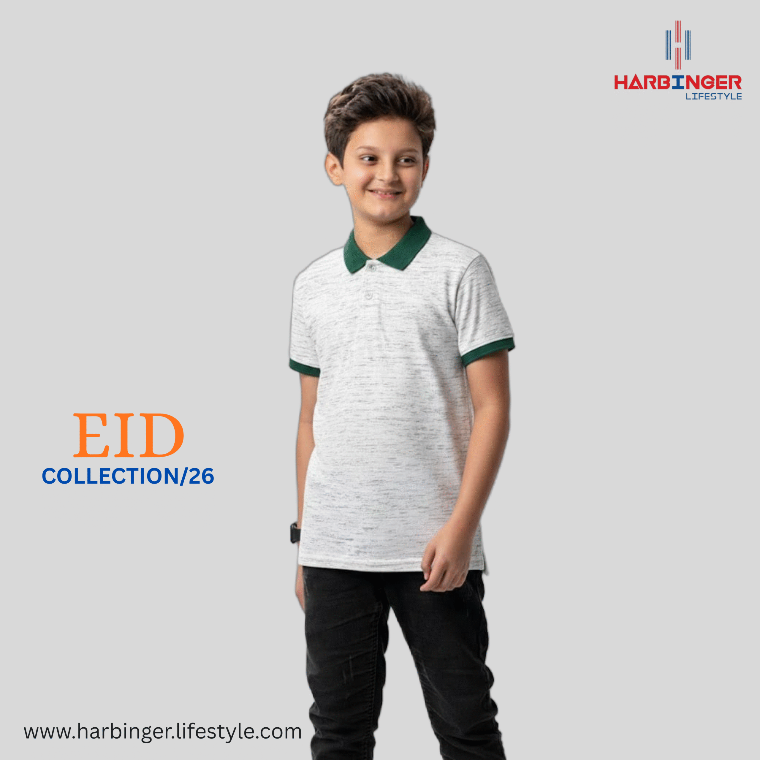 Haebinger Lifestyle (20) Boys Short Sleeve Polo Shirt - Image 1