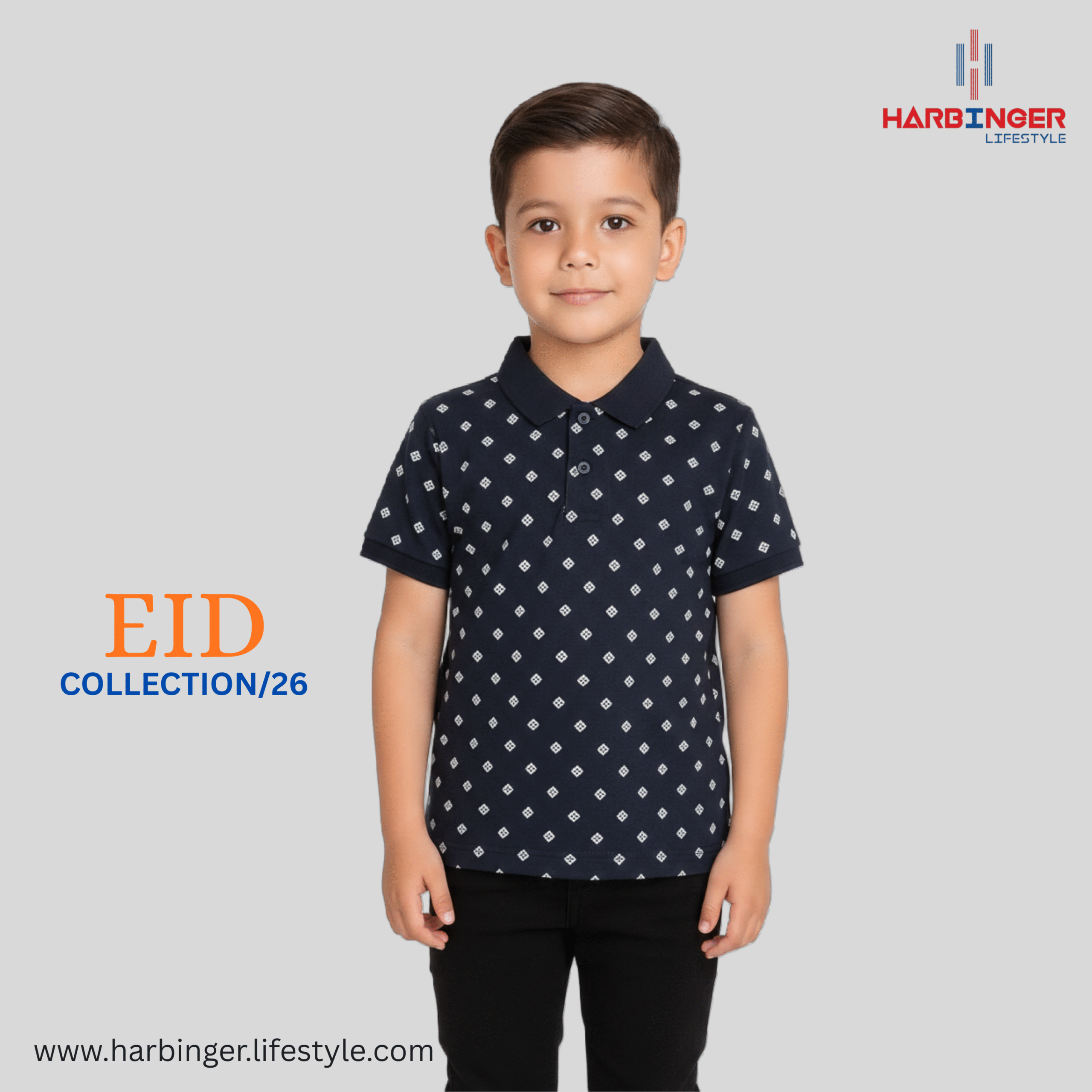 Haebinger Lifestyle (21) Boys Short Sleeve Polo Shirt - Image 1