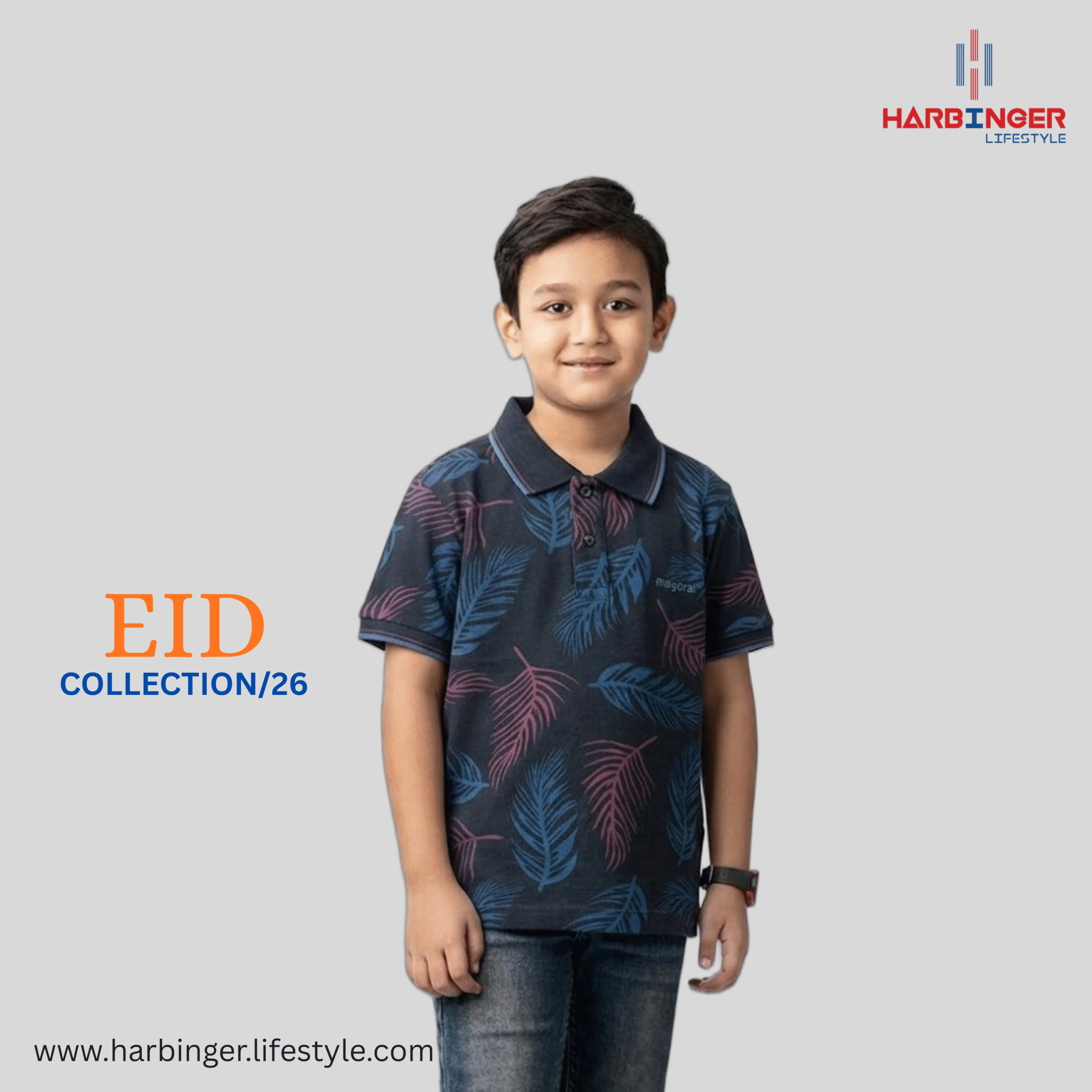 Haebinger Lifestyle (26) Boys Short Sleeve Polo Shirt - Regular Fit - Image 1