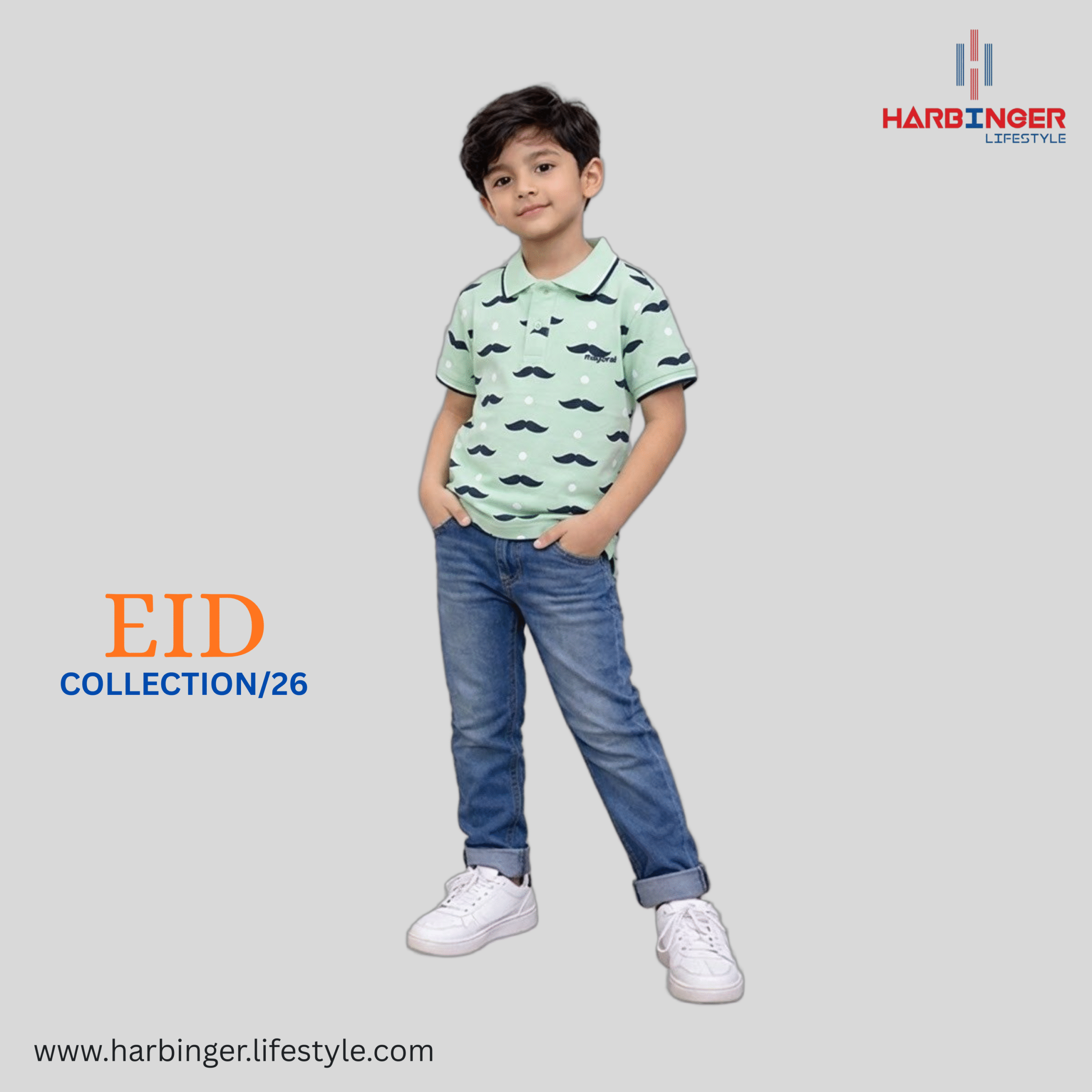 Haebinger Lifestyle (27) Boys Short Sleeve Polo Shirt - Image 1