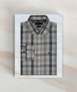 Premium Check Shirt – White & Blue - Image 4