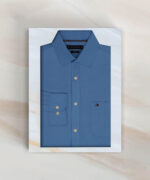 Premium Formal Shirt – Deep Sky Blue - Image 4