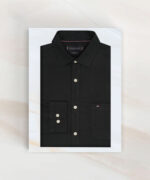 Premium Black Cotton Shirt - Image 4