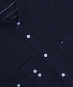 Mens Navy Blue Full Sleeve Shirt - Image 2