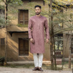 Timeless Signature -  Mauve Plum Panjabi
