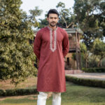 Jawhar Sovereign - Heritage Maroon Panjabi - Image 2