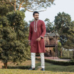 Jawhar Sovereign - Heritage Maroon Panjabi - Image 3