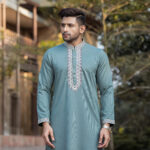 Jawhar Sovereign - Sage Grey Cord Panjabi - Image 3
