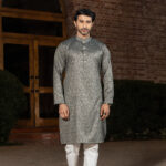 Timeless Signature - Charcoal Grey Panjabi