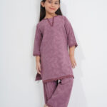 Mauve Jafran Fabric Kids Co-Ord Set