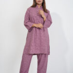 Mauve Elegance – Jafran Co-Ord Set