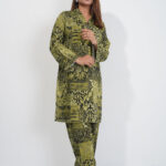 Olive Heritage – Viscose Co-Ord Set