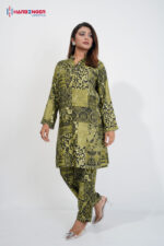 Olive Heritage – Viscose Co-Ord Set - Image 4