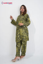 Olive Heritage – Viscose Co-Ord Set - Image 3