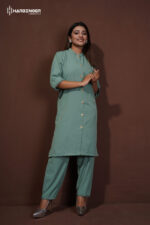 Women Solid Sage Green Co-Ord Set