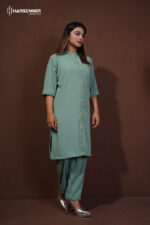 Women Solid Lylan fabric Co-Ord Set - Image 3