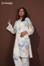 Women Off-White Floral Print Co-Ord Set - Image 3
