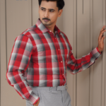 Mens Red Check Casual Full Sleeve Shirt