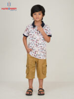 Boys Geometric Pattern Polo