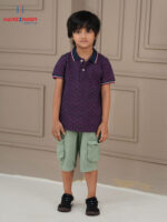 Boys Geo-Print Cotton Polo - Image 3