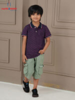 Boys Geo-Print Cotton Polo - Image 2