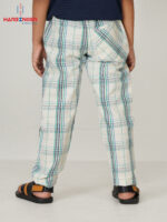 Boys Sky-Line Check Cotton Trouser - Image 2