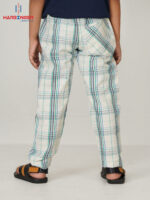 Boys Sky-Line Check Cotton Trouser - Image 2