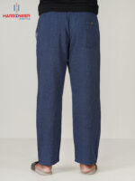 Mens Blue Remi Cotton Trouser - Image 3