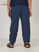 Boys Navy Blue Remi Cotton Trouser - Image 2