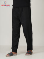 Mens Premium Coal Black Remi Cotton Trouser - Image 4