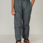 Boys Slate Grey Remi Cotton Trouser