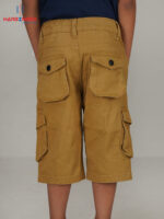 Boys Premium Mustard Cargo 3-Quarter Pant - Image 2