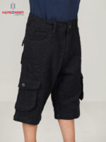 Boys Jet Black Cargo 3-Quarter Pant - Image 3