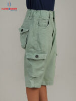 Boys Mint Green Cargo 3-Quarter Pant - Image 3