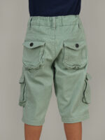 Boys Mint Green Cargo 3-Quarter Pant - Image 2