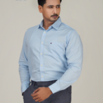 Men's Premium Fine Cotton Formal Shirt - Sky Blue