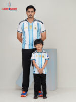 Father & Son Argentina Strike Jersy Set - Image 2