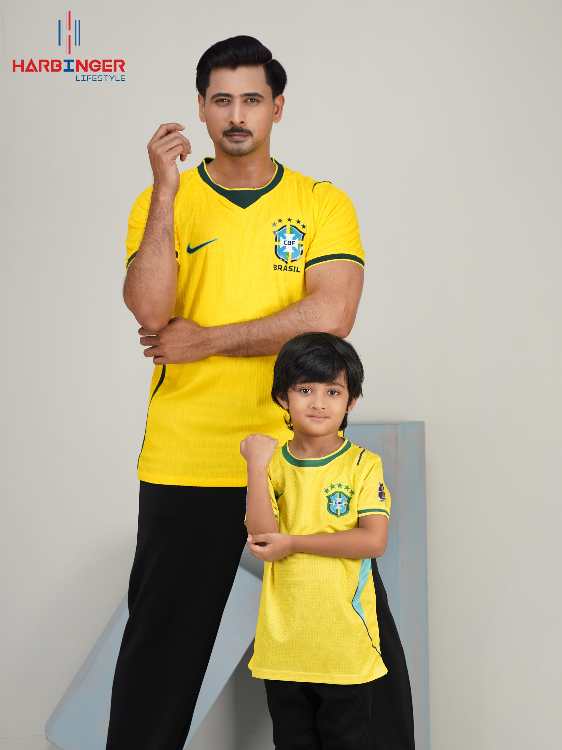 DSC00574 Father & Son Brazil Strike Jersy Set - Image 1