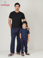 Bonding Blue Cotton Trouser Set - Signature Plaid