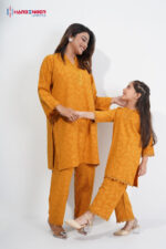 Saffron Elegance Mother & Daughter Set - Image 2